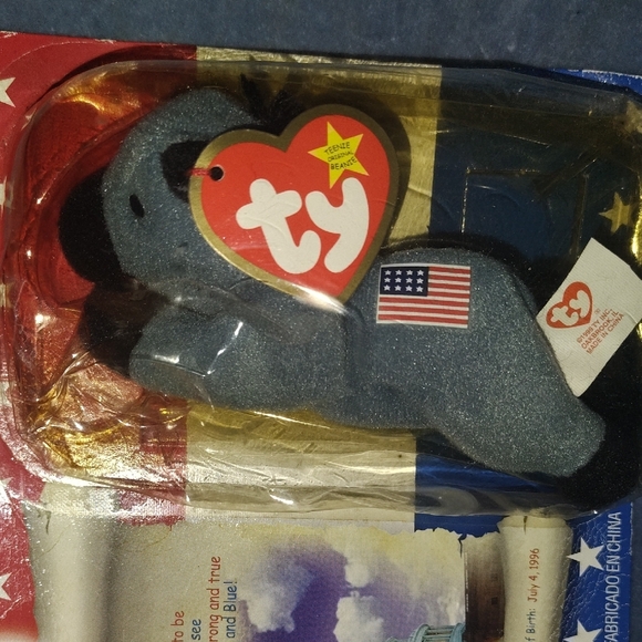 Lefty the Donkey Ty Teenie Beanie Baby Mcdonalds In Packaging